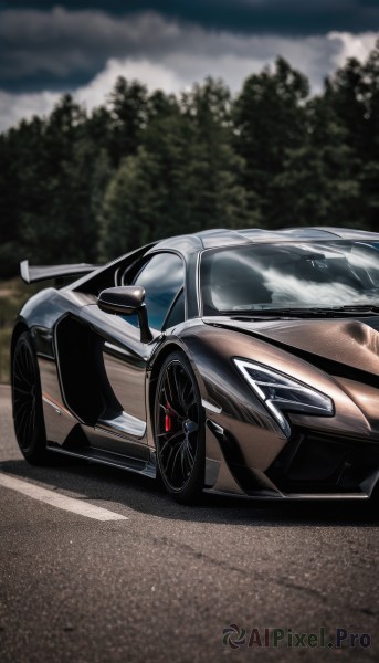 A graceful motor vehicle captured in outdoors