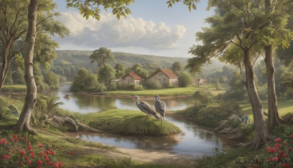 The serene presence of a landscape in a breathtaking day