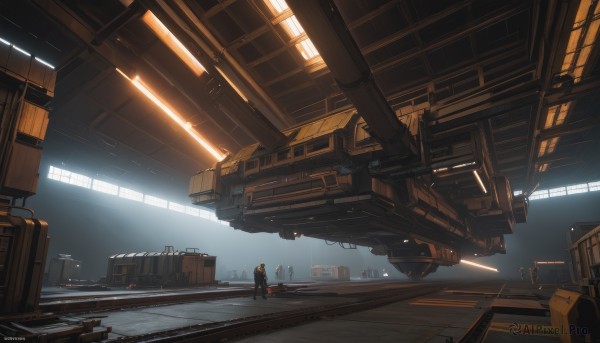 A ethereal scenery featuring a spacecraft