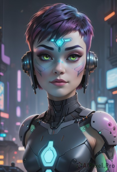 A tranquil dynamic scene showcasing a cyborg