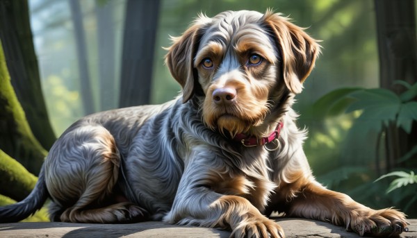 A dog in a serene day
