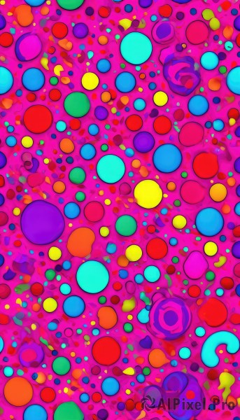 Image of a female in a vibrant dynamic scene
