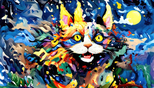 Image of a cat in a beautiful outdoors