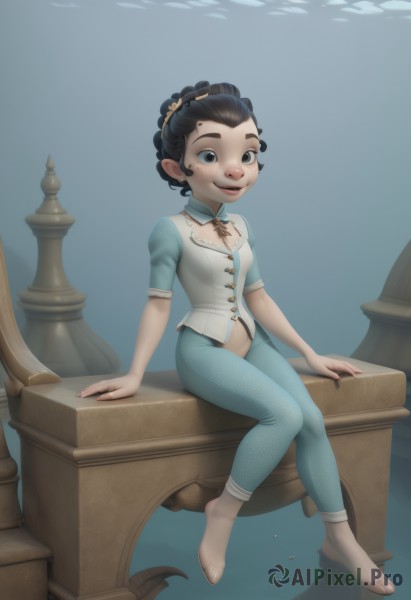 A inspiring view of a female in dynamic scene