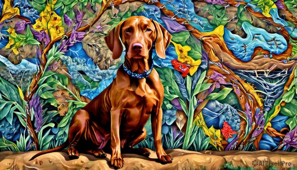 The allure of a dog in a majestic tree