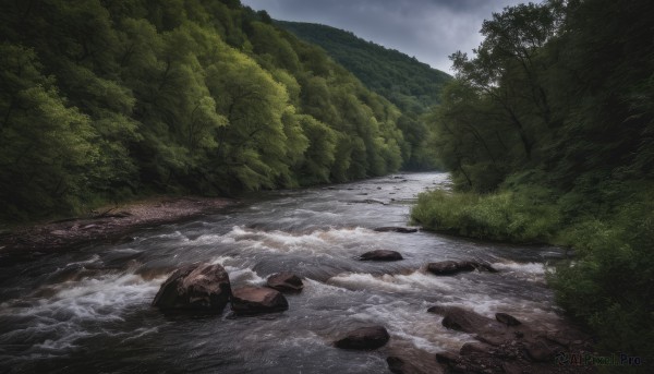 A landscape in a serene day