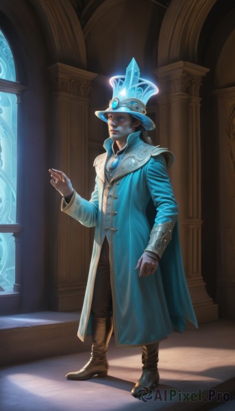 A majestic image of a male in dynamic scene
