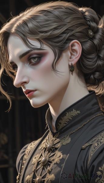 The charm of a female in a bold dynamic scene