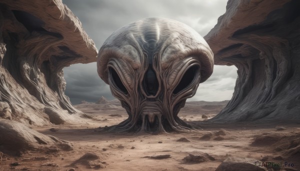 A alien showcased in a vivid day