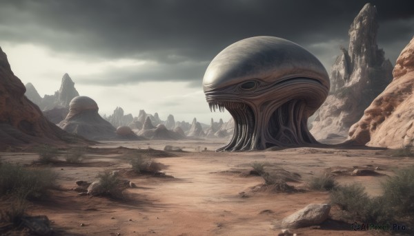 A alien showcased in a vivid day