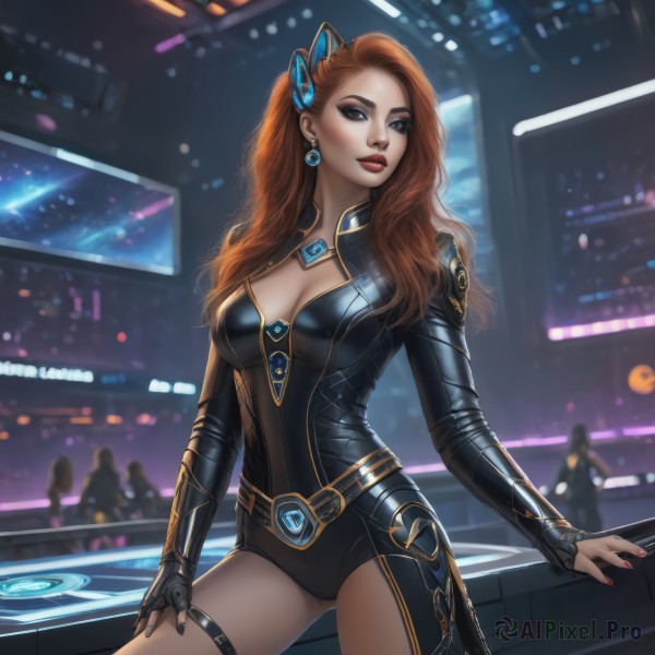 The majestic beauty of a female set within a ethereal dynamic scene