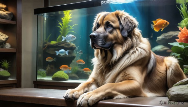 A stunning view of a dog in sunlight