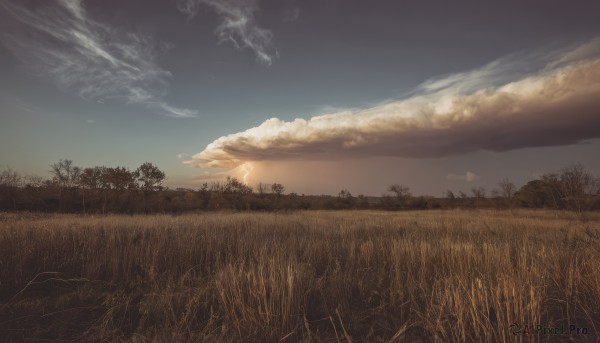 A majestic landscape within a vivid sunset day