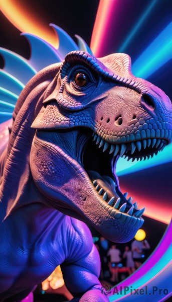 A majestic image of a alien in dynamic scene