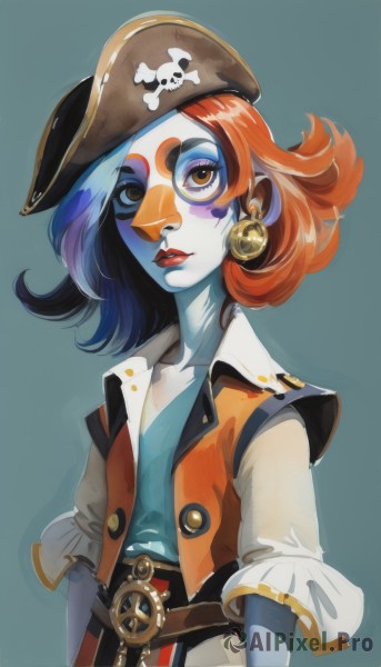 The timeless beauty of a clown in a tranquil dynamic scene
