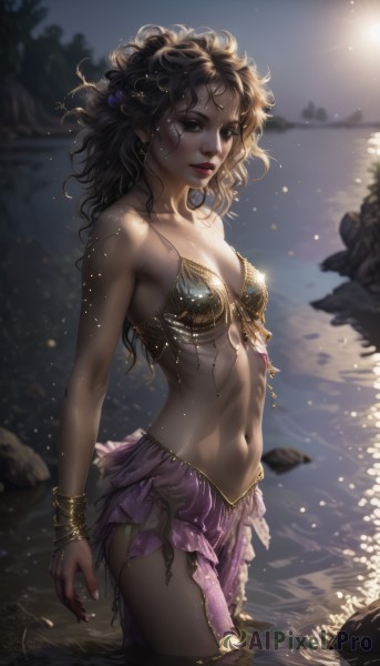 A captivating female within outdoors
