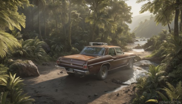 A majestic day featuring a motor vehicle