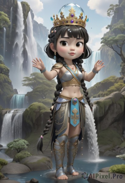 A stunning portrayal of a child in a calm day