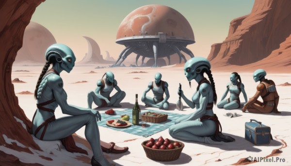 The beauty of a alien set in a calm outdoors