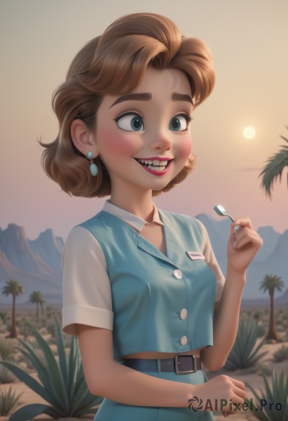 The timeless beauty of a female in a bold sunset outdoors