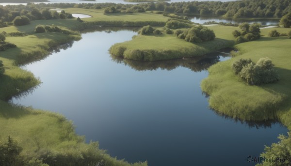 A landscape in a picturesque day