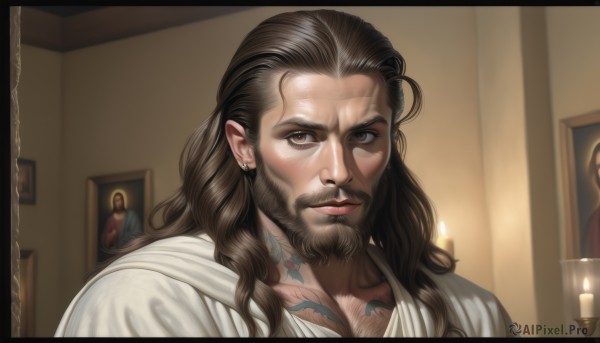 A majestic male within a beautiful dynamic scene