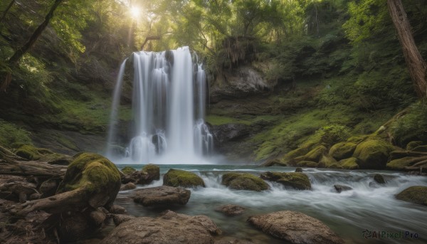 Day brought to life with a captivating waterfall