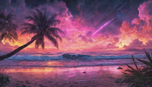 A stunning view of a unique subject in sunset outdoors