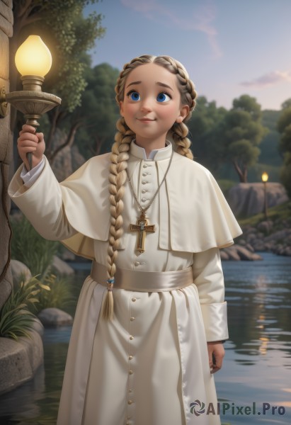 A child portrayed in a vivid day