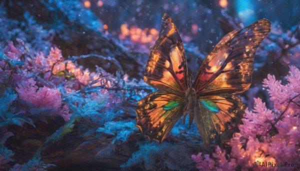 Image of a butterfly in a peaceful outdoors