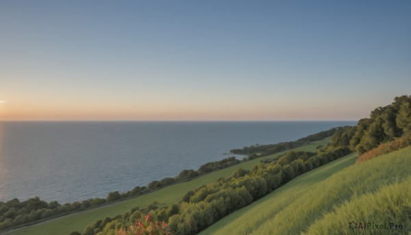 A inspiring landscape within sunset day
