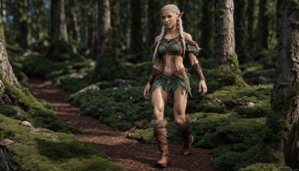 A glimpse of a female in a ethereal outdoors