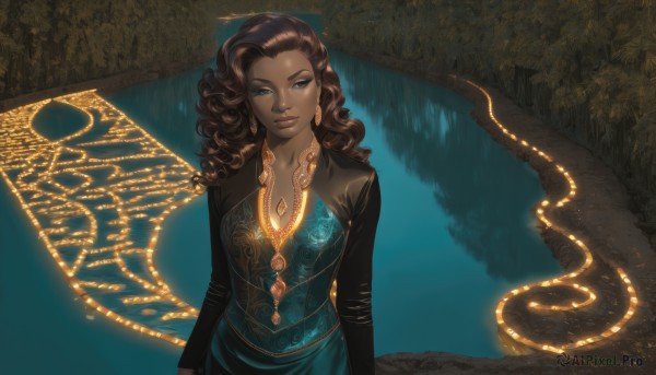 A female in a dynamic dynamic scene