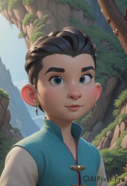A majestic day featuring a child