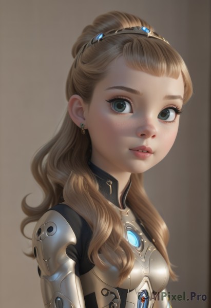 A captivating cyborg within dynamic scene