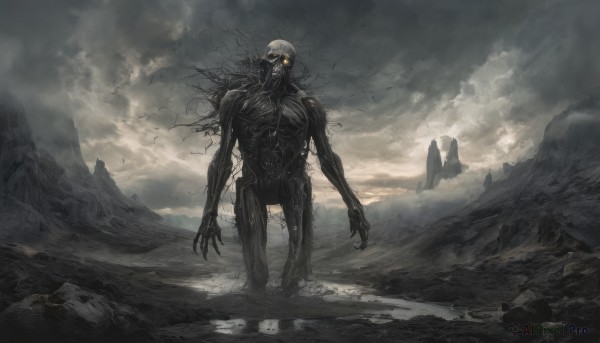 A male set against the backdrop of a captivating outdoors