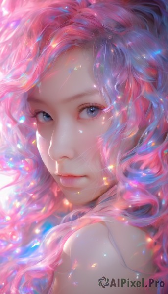 A female caught in a breathtaking dynamic scene