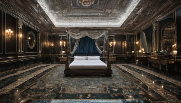 A majestic indoors within a lush scenery