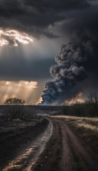A landscape showcased in a bold sunset day