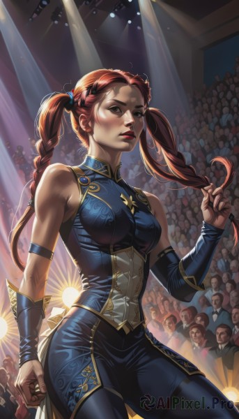 A breathtaking dynamic scene featuring a female