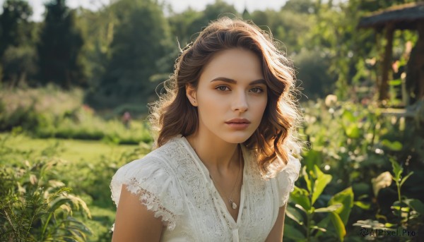 The beauty of a female set in a captivating day