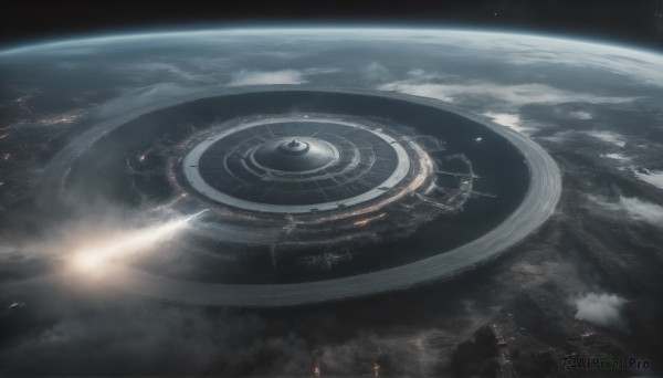 Scenery brought to life with a dynamic spacecraft