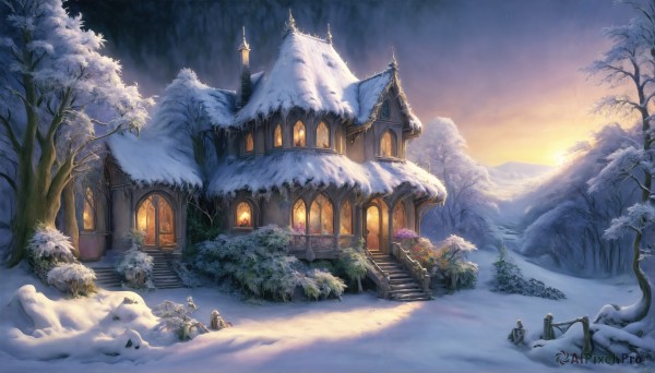 A unique subject portrayed in a refreshing snowy outdoors