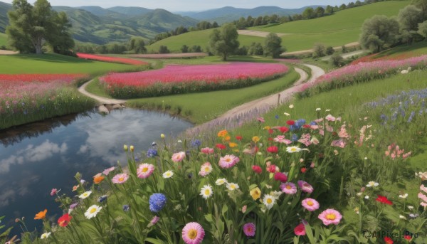 A dynamic view of a landscape in day