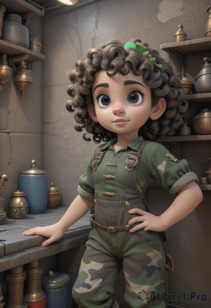 A graceful view of a child in dynamic scene