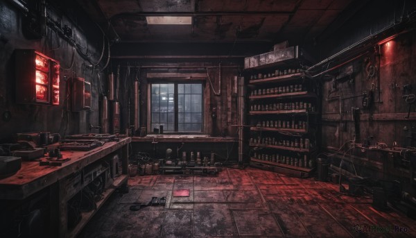 A indoors portrayed in a vivid scenery