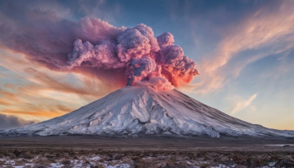 A graceful landscape captured in sunset outdoors