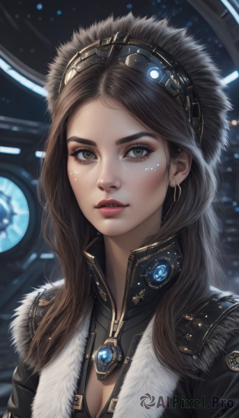 The charm of a female in a bold dynamic scene