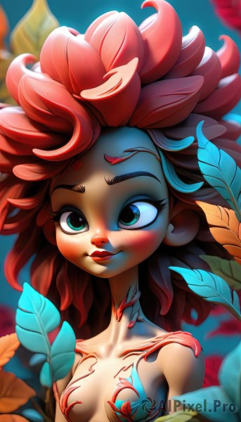 The charm of a female in a bold dynamic scene