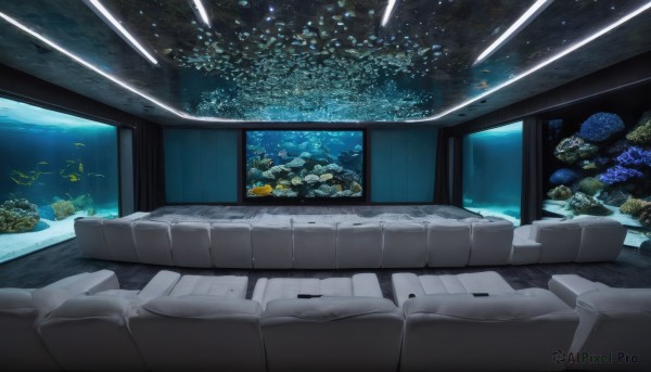 A majestic indoors within a vivid scenery